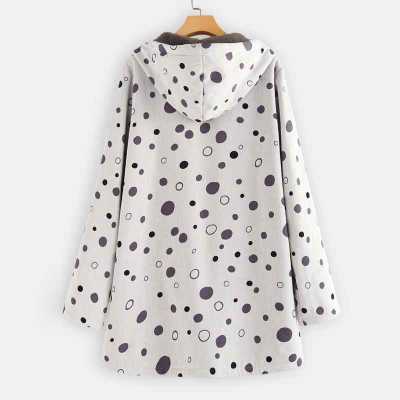 Womens Coat Winter Warm Outwear Vintage Ethnic Style Zipper Hooded Long Coat Jacket Oversize Female Coats Outwear Windbreaker