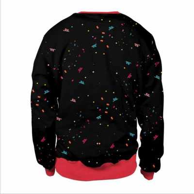 Men Women Ugly Christmas Sweater Funny Xmas Jumpers 3D Christmas Lights Santa Printed Autumn Winter Crew Neck Sweatshirt